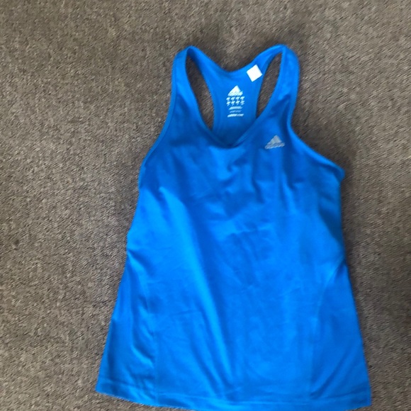 adidas Tops - Adidas blue racer back tank top